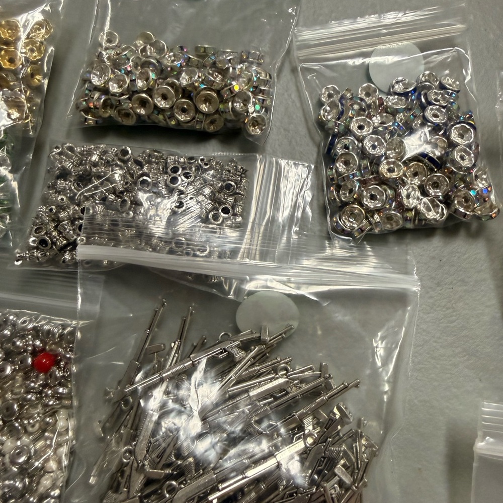 Assorted Silver and Gold Jewelry Findings